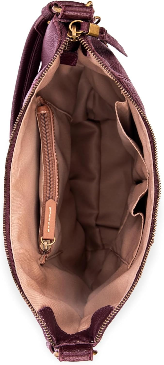 The Sak Sequoia Hobo Bag - Premium Large Leather Women's Handbag for Everyday & Travel - Durable Purse With Zipper Pocket