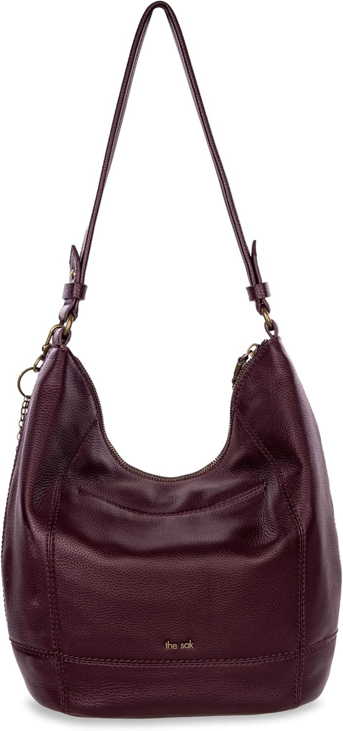 The Sak Sequoia Hobo Bag - Premium Large Leather Women's Handbag for Everyday & Travel - Durable Purse With Zipper Pocket